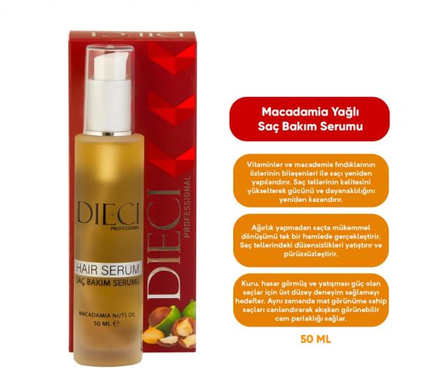 DIECI MACADEMİA OİL SAÇ BAKIM SERUMU 50 ML